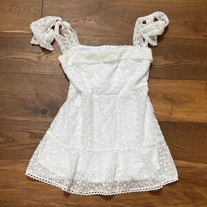 Charming White Juniors Dress